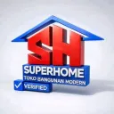 Logo Superhome Toko Bangunan Modern